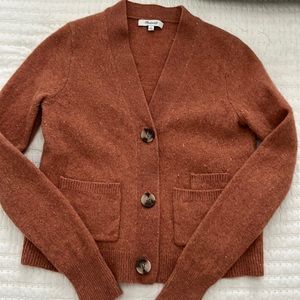 Small Burnt Orange Madewell Sweater